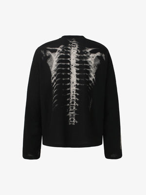 Skeleton Graphic Waffle Sweatshirt - thumbnail 9