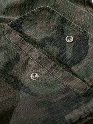 Retro Camouflage Faux Two-Piece Bomber Jacket - thumbnail 8