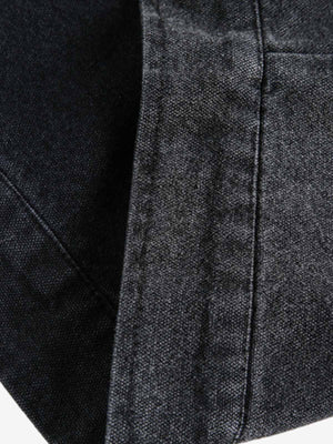 Vintage Lace Patchwork Angel Pattern Denim Jacket - thumbnail 7