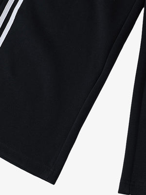 Retro Striped Double Waist Pants - thumbnail 7