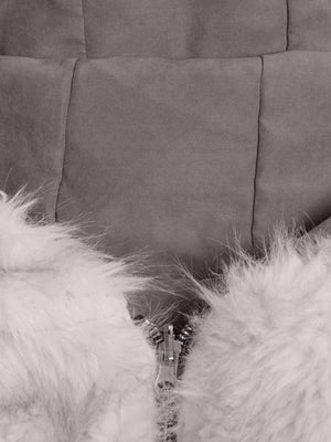 Oversized Reversible Fur Hooded Jacket - thumbnail 17