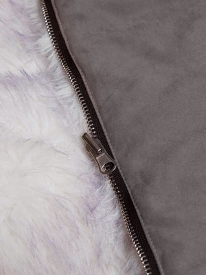 Oversized Reversible Fur Hooded Jacket - thumbnail 10