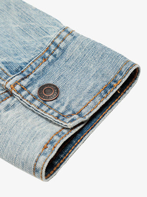 Vintage Light Wash Workwear Denim Jacket - thumbnail 5