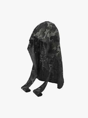 Dark Punk Camouflage Hooded Cape - thumbnail 4