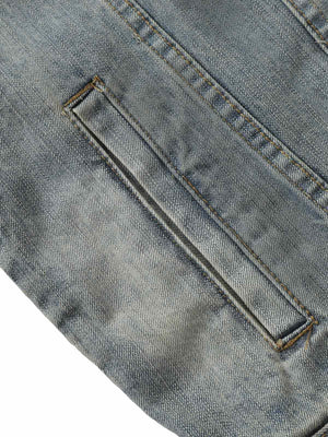 Retro Washed Totem Denim Jacket - thumbnail 7