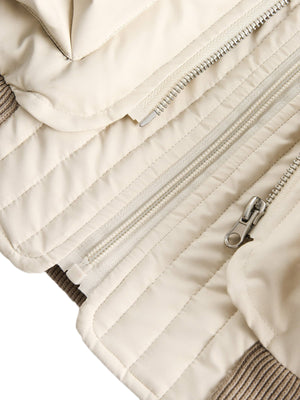 Puffer bomber – quilting and zip close-up | XoKool