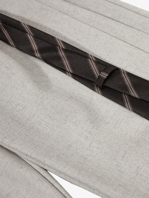 Tie Detail Relaxed Fit Draped Suit Pants - thumbnail 5