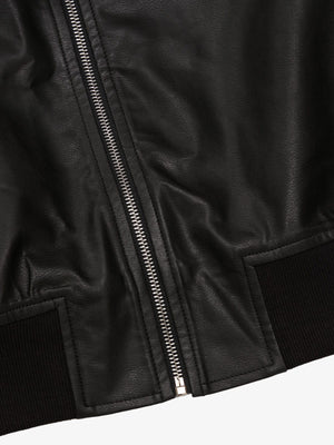 Thorn Destruction Frame Pattern Leather Vest - thumbnail 16