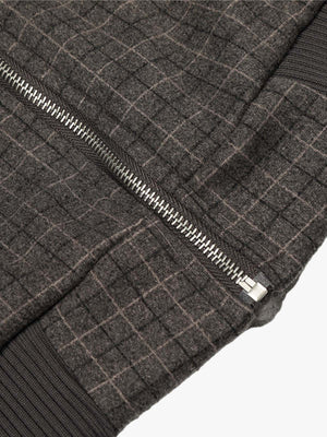 Retro Plaid Fur Collar Warm Padded Jacket - thumbnail 15