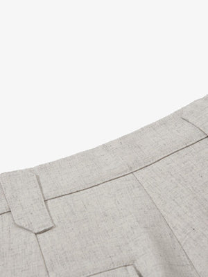 Tie Detail Relaxed Fit Draped Suit Pants - thumbnail 6