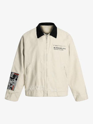 Street Washed Distressed Detroit Jacket - thumbnail 1