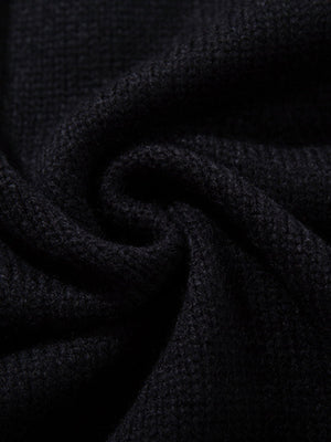 Street Dark Phantom Butterfly Stand-Collar Knit Cardigan Sweater - thumbnail 9