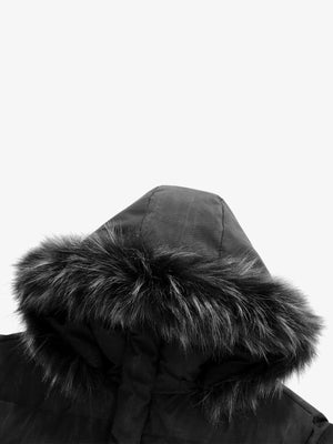 Vintage Fur Collar Hooded Cotton Jacket - thumbnail 7