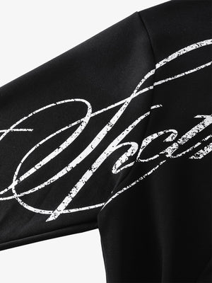 High Street Script Letter Print Zip-up Hoodie Jacket - thumbnail 21