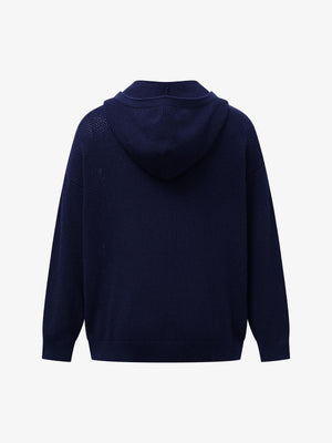 Vintage Patch Embroidered Hooded Sweater - thumbnail 9