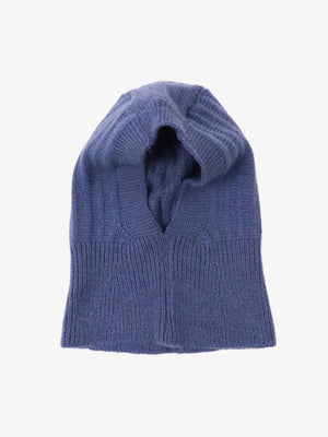 Vintage Ribbed Knit Balaclava Hood Hat - thumbnail 8