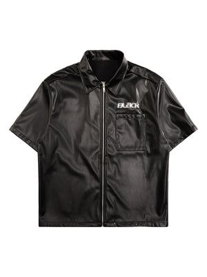 Gangster Rap Lettering Embroidered Leather Set - thumbnail 2