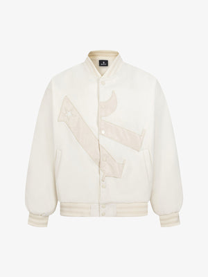 Vintage Patchwork Leather Baseball Jacket - thumbnail 7