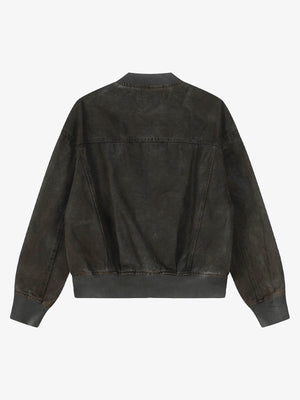 Retro Wasteland Dirty Dyed Denim Jacket - thumbnail 2