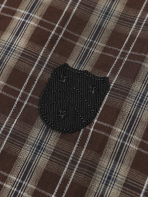 Vintage Patch Embroidered Plaid Shirt - thumbnail 4
