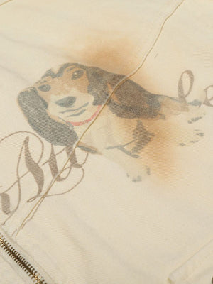 Rust Washed Vintage Dog Graphic Workwear Jacket - thumbnail 9