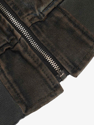 Retro Wasteland Dirty Dyed Denim Jacket - thumbnail 8