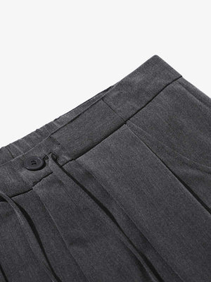 High Street Drawstring Design Pleated Flared Scimitar Pants - thumbnail 8