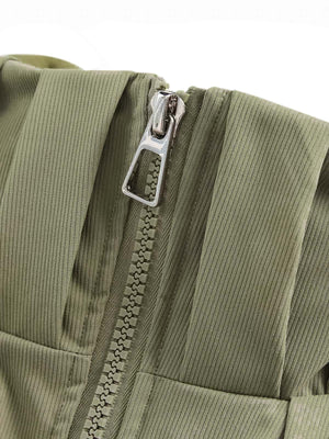 Funnel Neck Jacket – collar zip close-up | XoKool