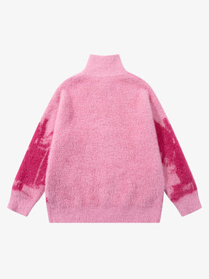 Street Subculture Angel Jacquard Cardigan Sweater - thumbnail 6