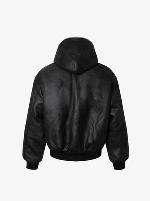 Vintage Velvet Hooded Sherpa-Lined Cotton Jacket - thumbnail 14