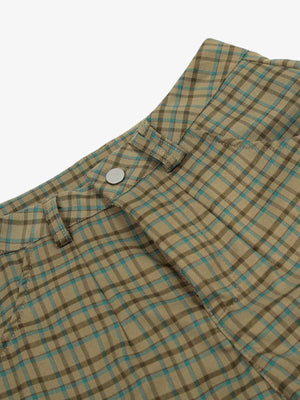 Retro Plaid Multi-pocket Cargo Pants - thumbnail 3