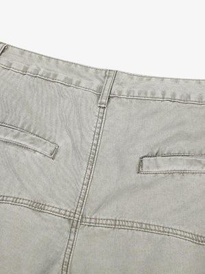 Patchwork Multi-Pocket Workwear Casual Machete Pants - thumbnail 4