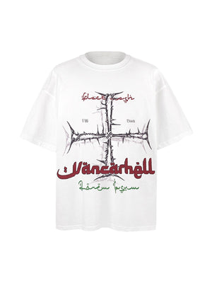 Street Cross Print T-Shirt - thumbnail 2