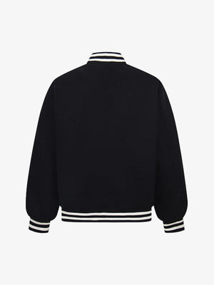 Vintage Patchwork Leather Baseball Jacket - thumbnail 2