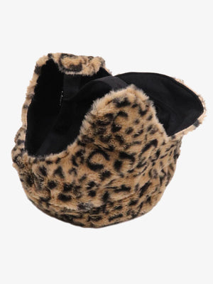 Retro Leopard Plush Earmuff Winter Hat - thumbnail 6