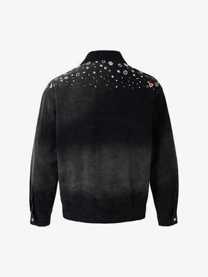 Spray-Dyed Gradient Multi-Layered Print Jacket - thumbnail 2