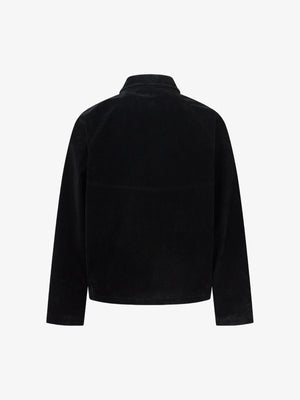 Suede Lapel Deconstructed Patchwork Jacket - thumbnail 4