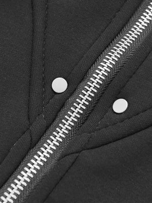 Vintage Patchwork Fur Hooded Cotton Jacket - thumbnail 6