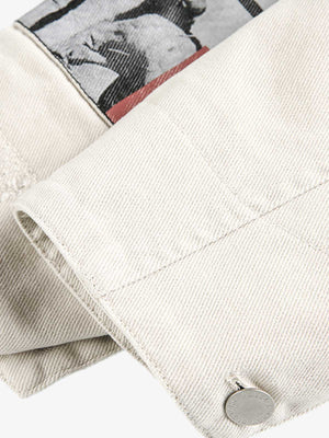 Street Washed Distressed Detroit Jacket - thumbnail 6
