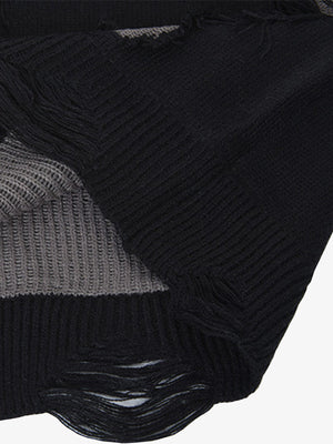 Vintage Street Distressed Ripped Knit Sweater - thumbnail 34