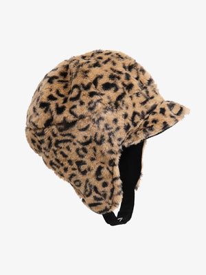 Retro Leopard Plush Earmuff Winter Hat - thumbnail 8