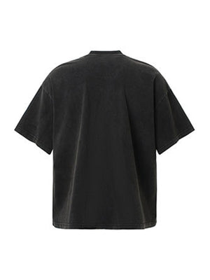 Rock Style Retro Letter Print T-shirt - thumbnail 3