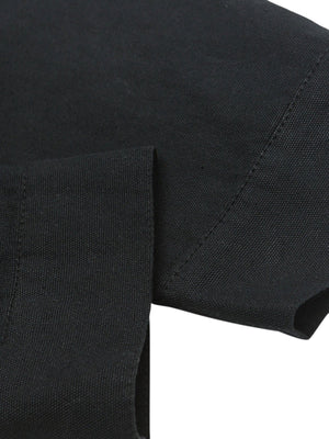 Black rugby shirt – cuff close-up | XoKool