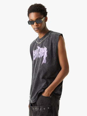 Camiseta sin mangas Heart Break – en modelo, vista frontal | XoKool