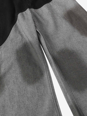 Two tone baggy jeans – leg shading close-up | XoKool