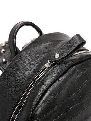 Rivet Crocodile-Print Backpack - thumbnail 6