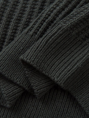 Vintage Faux Two-Piece Layered Collar Turtleneck Sweater - thumbnail 9