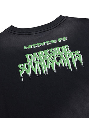 Street Graphic Spray Print Necklace T-Shirt - thumbnail 7