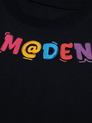 Floral Embroidered Crew Neck T-Shirt - thumbnail 4