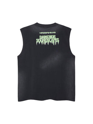 Street Graphic Spray Print Necklace T-Shirt - thumbnail 8